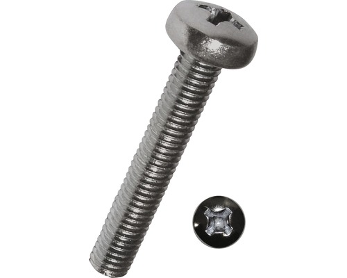 Dresselhaus Vis filetée tête bombée empreinte cruciforme (ph) filetage complet 6,0 x 40 mm 100 pièces