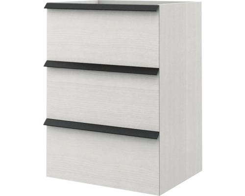 Meuble sous-vasque Série Qube 83x60x46 cm blanc Rock Meuble sous-vasque Série Qube 83x60x46 cm blanc Rock
