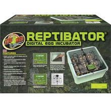 Incubateur pour reptiles avec commande numérique, écran LCD, témoin de chaleur LED, thermostat, contrôle de la température, affichage de l''humidité et élément chauffant