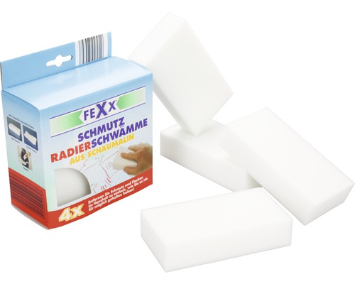 FeXX éponges effaceuses de saleté en mousse, 4 pièces