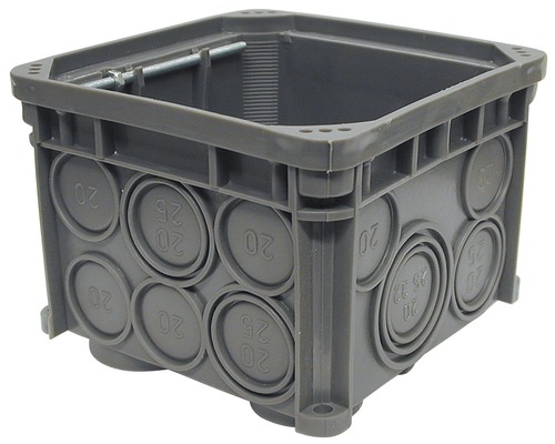 Schlauf- und Abzweigdose 82x82/70 mm Graue Abzweigdose für Elektroinstallation