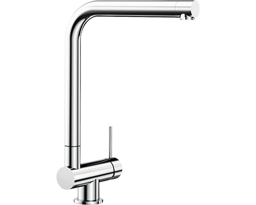 Robinetterie de cuisine haute pression devant fenêtre Blanco LARESSA-F levier droite chrome galvanisé 521545