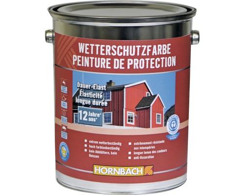 HORNBACH Holzfarbe Wetterschutzfarbe silbergrau 5 L-0