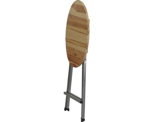 Ovaler Klapptisch mit Metallgestell