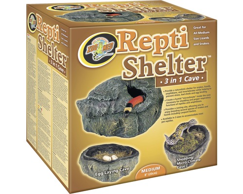 Grotte Zoo Med 3 in 1 Repti Shelter, format moyen