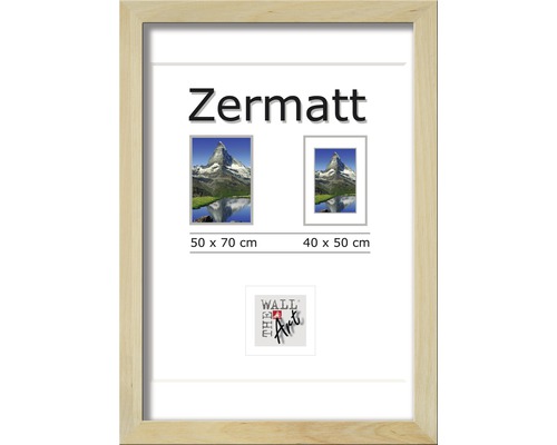 Cadre en bois Zermatt chêne 50x70 cm - HORNBACH