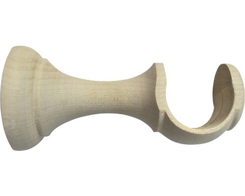 Support 1 branche pour Scandic nature érable Ø 28 mm 8 cm de longueur 1 pce Support de tringle à rideaux en bois