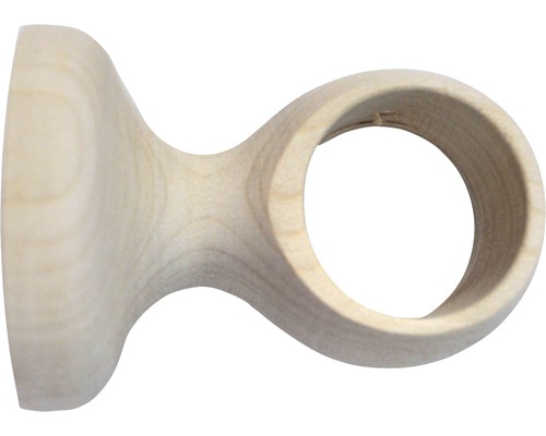 Support 1 branche pour Scandic nature érable Ø 28 mm 5 cm de longueur 1 pce Support de tringle à rideaux en bois
