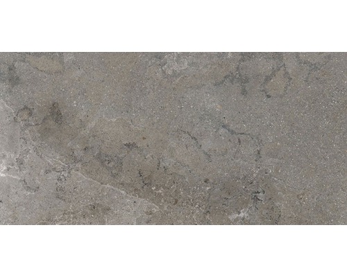 Gros plan d'un carreau de sol gris avec motif de pierre