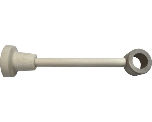 Support 1 branche pour Scandic nature érable Ø 28 mm 22 cm de longueur 1 pce Support de tringle à rideaux en bois