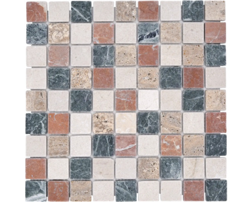 Marmor-Natursteinmosaik Random 3,2x3,2 cm Marmor-Natursteinmosaik Random 3,2x3,2 cm