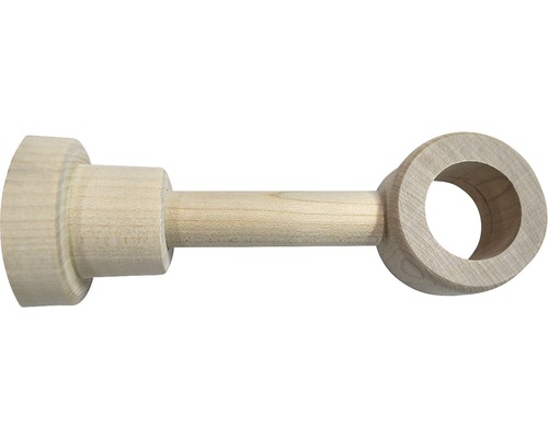 Support 1 branche pour Scandic nature érable Ø 28 mm 8,5 - 13 cm de longueur 1 pce Support de tringle à rideaux en bois