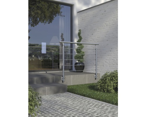 Pertura Silenos Geländer-Komplettset Aluminium mit fünf Edelstahlstäben für Seitenmontage B: 1.50 m Pertura Silenos Geländer-Komplettset Aluminium mit fünf Edelstahlstäben für Seitenmontage B: 1.50 m