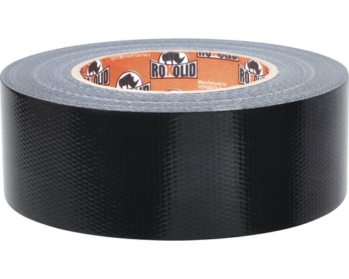 Rolle schwarzes Gewebeband