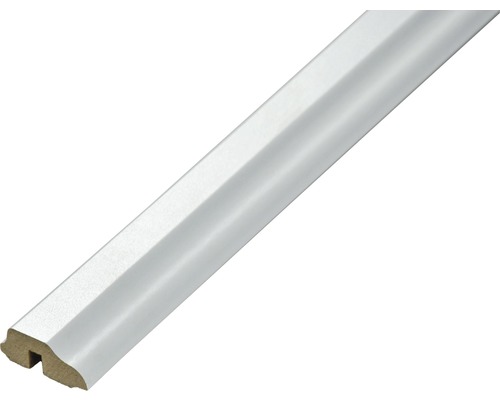 Moulure de finition pour plafonds uni blanc 17x36x2600 mm Plinthe en bois