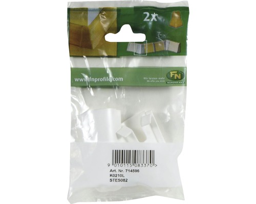 Connecteur d''angle en plastique dans son emballage