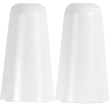 Deux capuchons de vis en plastique