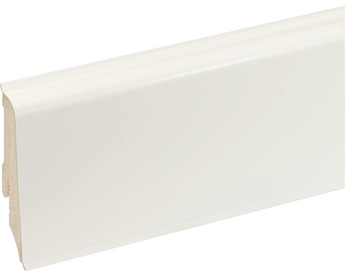 Plinthe PVC K0210L blanc avec 2 lèvres d’étanchéité 17 x 59 x 2400 mm