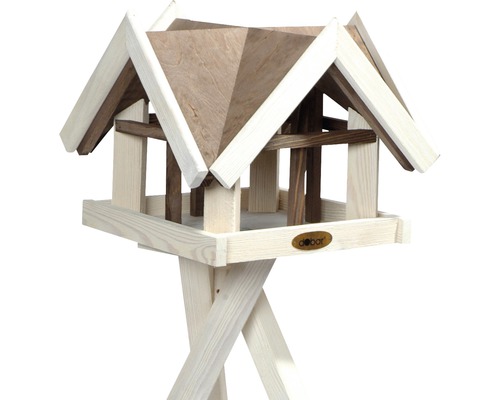 Vogelhaus aus Holz mit Ständer