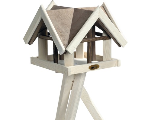 Vogelhaus aus Holz mit Ständer