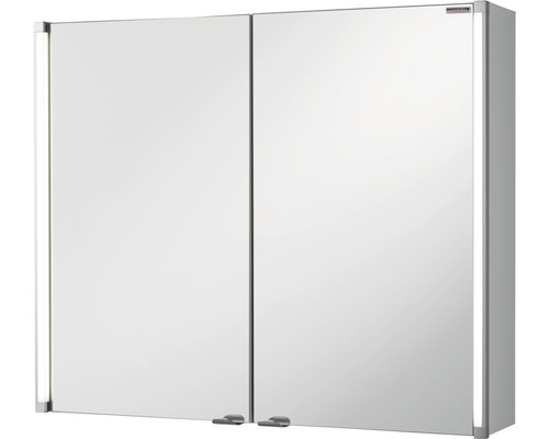 LED Spiegelschrank FACKELMANN LED-Line BxHxT 80.5x67x16.5 cm weiss hochglanz