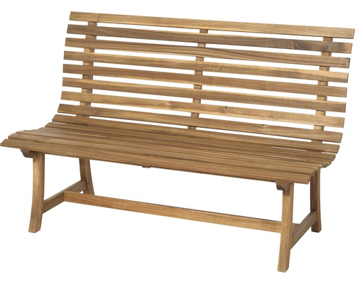 Banc de jardin Siena Garden Santana acacia 2 places marron