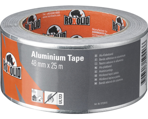 Ruban en aluminium ROXOLID argent 48 mm x 25 m