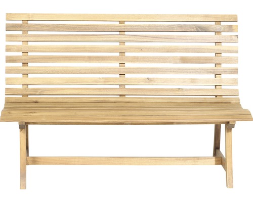 Gartenbank aus Holz mit Rückenlehne