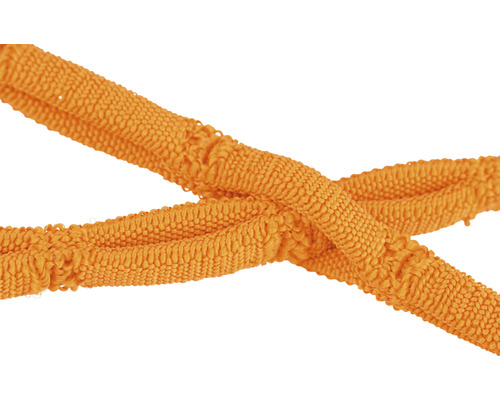 Ruban textile orange, croisé