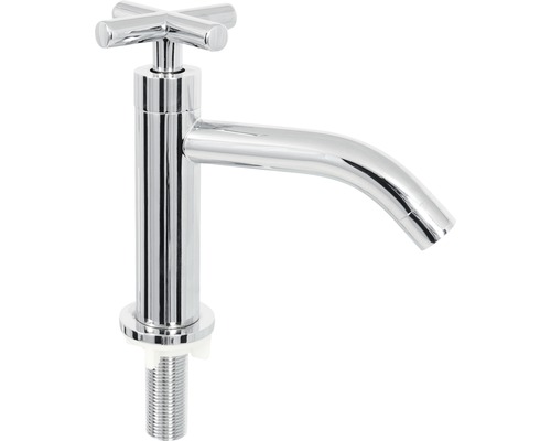 Wasserhahn aus Metall mit Kreuzgriff