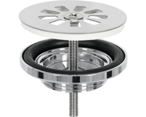 Spülen-Ablaufgarnitur aus Metall mit Sieb