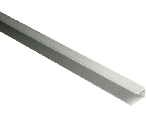Konsta Seitenabschluss Aluminium 24x27x43x2500 mm Aluminium U-Profil