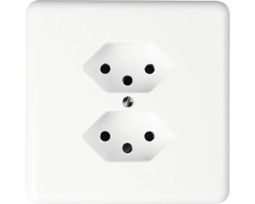 Mica UP Steckdose 2xT13 weiss Doppelsteckdose für Elektroinstallation
