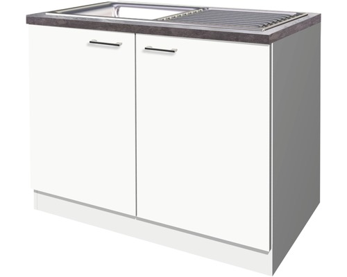 Spülenunterschrank Lucca 100 cm weiss