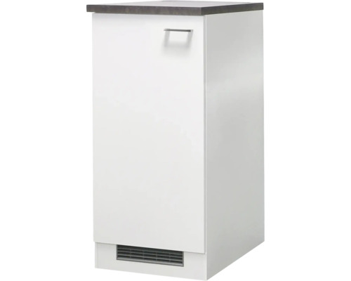 Demi armoire Flex Well Lucca largeur 60 cm blanc