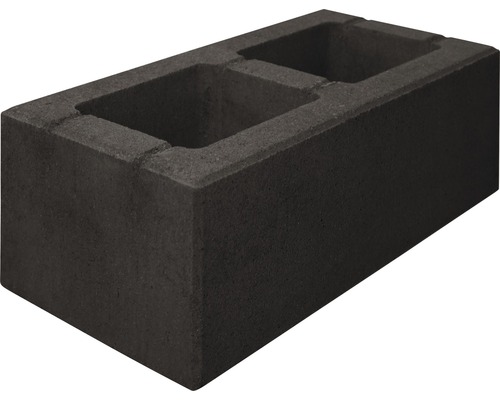 Pierre de construction iBrixx Modern basalte avec mica 45x22.5x16.5 cm