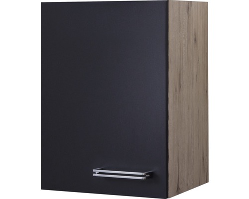Hängeschrank Flex Well Santo BxHxT 40x55x32 cm Frontfarbe anthrazit - Korpusfarbe san remo eiche hell Hängeschrank Flex Well Santo BxHxT 40x55x32 cm Frontfarbe anthrazit - Korpusfarbe san remo eiche hell