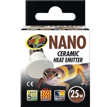Verpackung einer Zoo Med Nano Keramik Heizstrahler Lampe mit 25 Watt