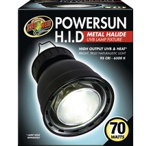 Zoo Med Powersun H.I.D. Douille pour lampe à halogénures métalliques UVB, 70 watts