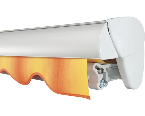 Detailansicht einer Markise mit Muster