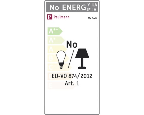 Paulmann Logo, Energieeffizienzlabel