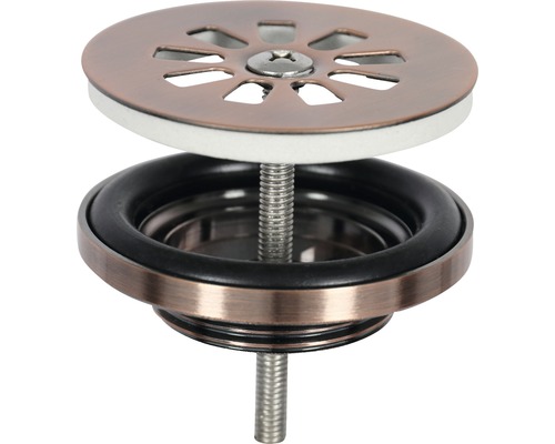 Bonde de lavabo avec vis et joint