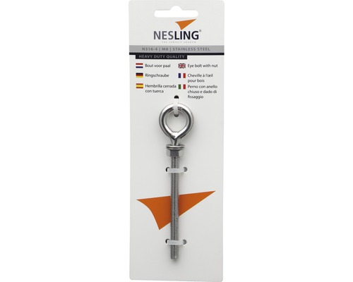 Nesling Ringschraube aus Edelstahl mit Mutter