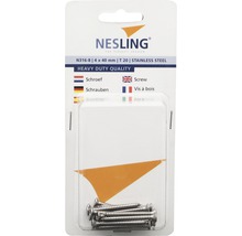 Nesling Schrauben 4 x 40 Millimeter, T20, aus Edelstahl, schwere Ausführung in Verpackung