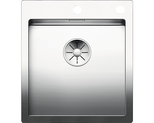 Évier Blanco CLARON 400 -IF/A lxp 460x510 mm acier inoxydable satiné 521632 Évier en acier inoxydable