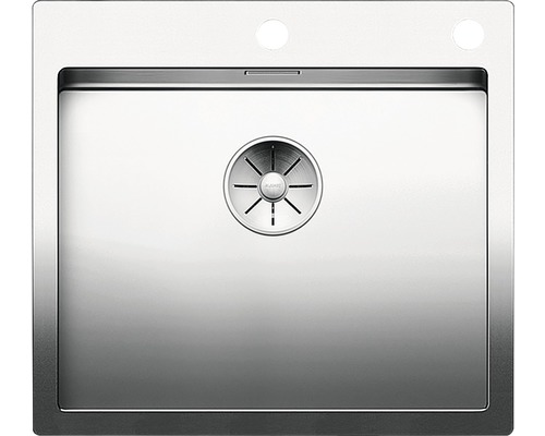 Évier Blanco CLARON 500-IF/A lxp 560x510 mm acier inoxydable satiné 521633 Évier en acier inoxydable