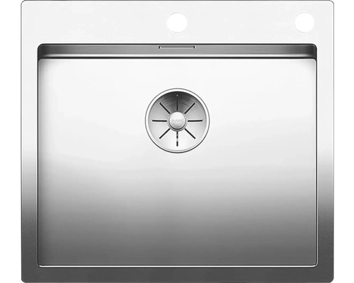 Évier en acier inoxydable avec garniture d''écoulement
