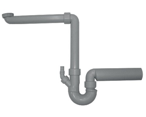 Spültisch-Sifongarnitur 1-teilig Geberit 1 1/2" x 56 mm grau Spültisch-Sifongarnitur 1-teilig Geberit 1 1/2" x 56 mm grau