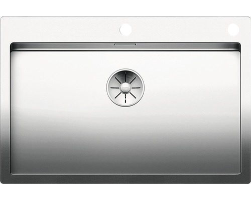 Évier en acier inoxydable avec drain