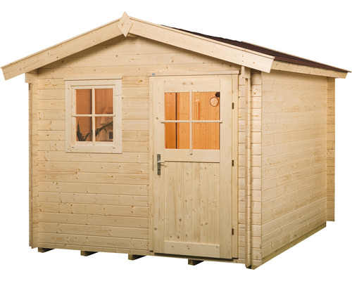 Gartenhaus aus Holz mit Fenster und Tür